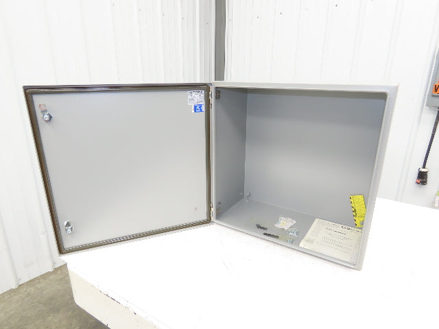 Wiegmann Electrical Enclosure Cabinet 24x24x12" Type 12 Gray -No Backplate-