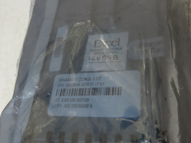 Siemens 6SL3244-0BB12-1PA1 Sinamics Control Unit CU240E-2 FW 4.7 SP6 HF3 24VDC