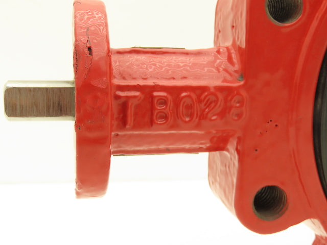 Bray TB028 6" Lugged Butterfly Valve Bare Stem Red 8-Lug BCH 0038 PRC