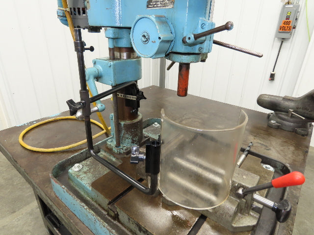 Clausing 20" Variable Speed Drill Press Weld Table 48x48" Wilton Bullet Vise