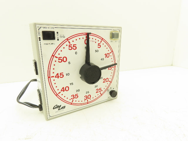 Gralab Model 170 Dual Scale Timer 8" Dial w/Buzzer Volume Control 60 Hour 120V