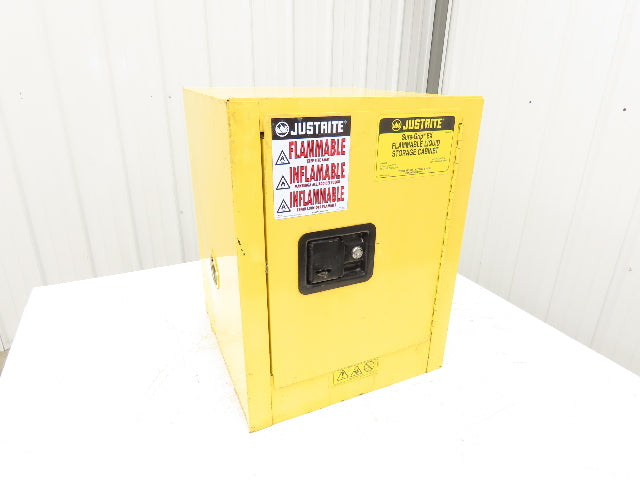 Justrite 890400 Sure-Grip EX 4 Gallon Capacity Yellow Flammable Cabinet