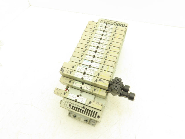 Numatics 239-1180 Pneumatic Solenoid Valve 16-Station Manifold 120psi 120V Coil