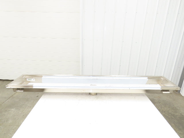 Regency 600FT1272SS 12" x 72" 14-Gauge Stainless Steel Floor Trough NSF