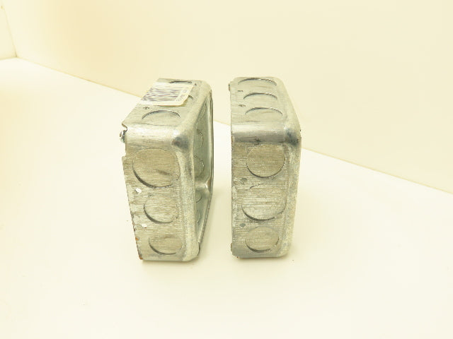 Crouse-Hinds TP428 4" Square Box Extension Ring 1-1/2" Deep w/Knockout Lot of 50