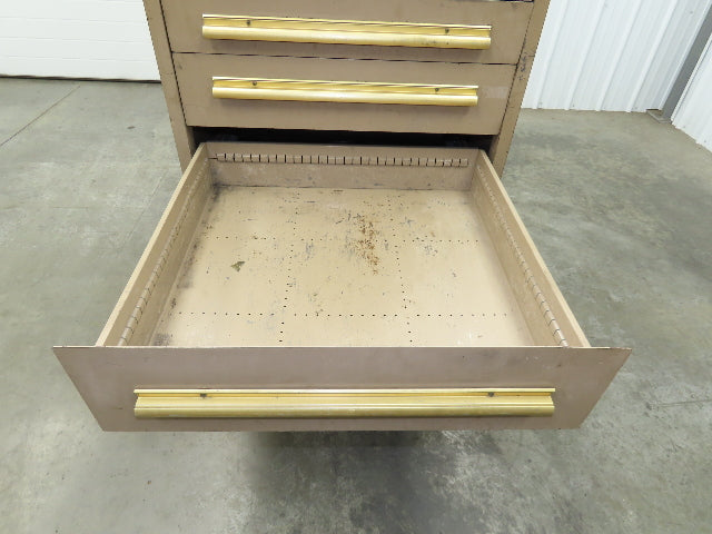 Equipto Modular Steel 7 Drawer Industrial Tool Cabinet 30x29x44" Stanley Vidmar