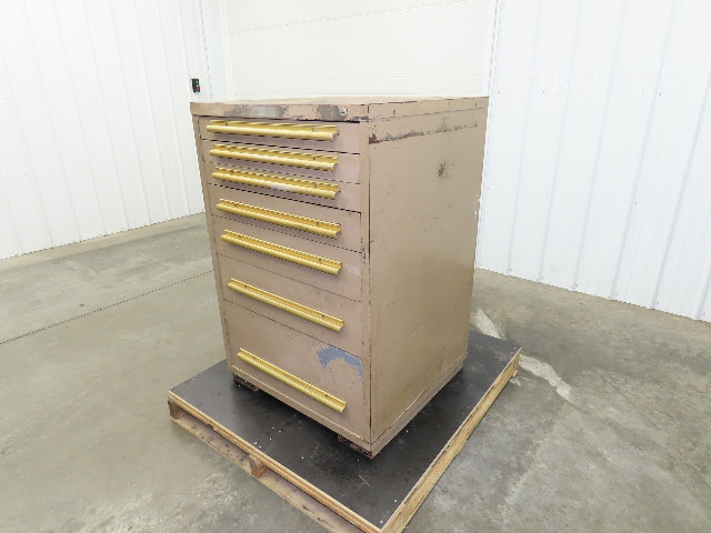 Equipto Modular Steel 7 Drawer Industrial Tool Cabinet 30x29x44" Stanley Vidmar