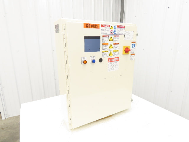 Hoffman A302408LP Electrical Enclosure 30x24x8" Control Panel 4.75x3.75" Cutout
