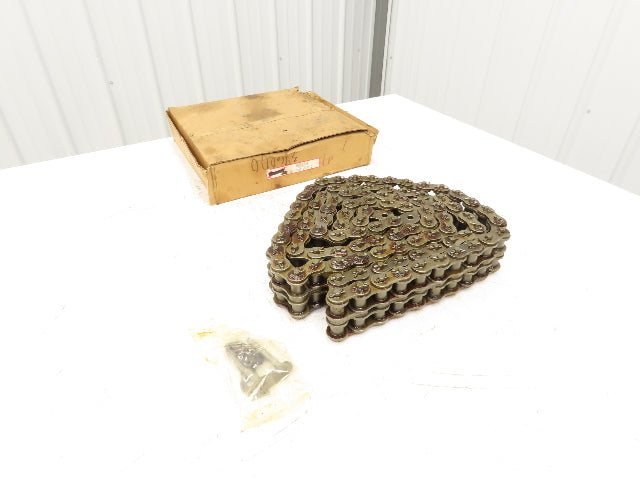 Tsubaki RS100-2 #100 Double Roller Chain W/Connecting Link 10 Feet Length