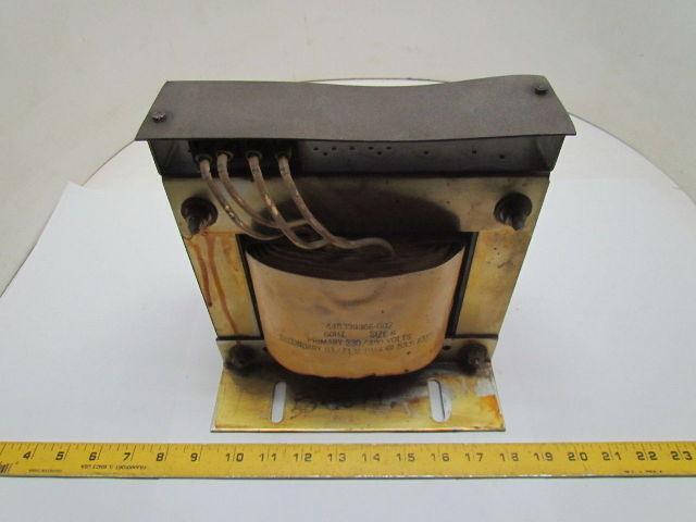GE General Electric Size 6 Transformer Pri 230/460V Sec 63/71V.RMS@53.5A. RMS
