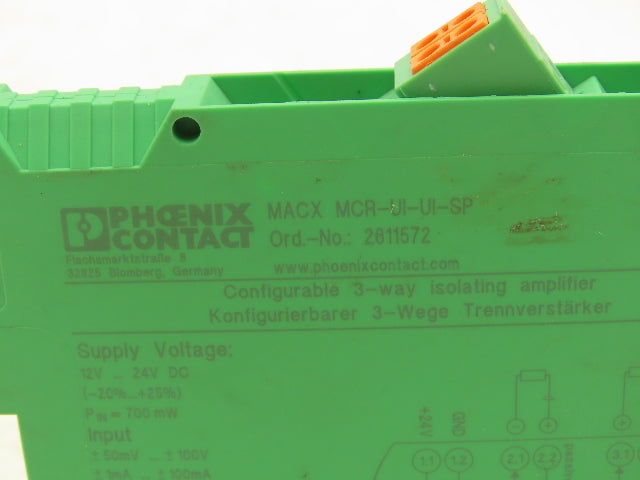Phoenix Contact MACX MCR-UI-UI-SP Isolating Amplifier PLC Signal Conditioner