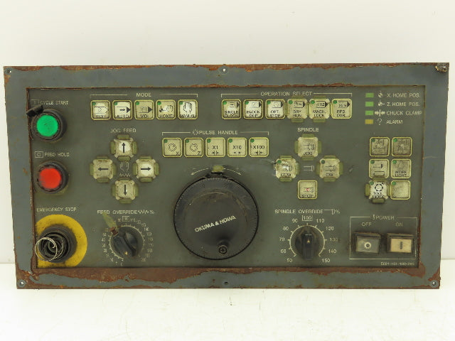 Fanuc Okuma E021-161-100-260 HMI Operator Control Panel Assembly *See Photos
