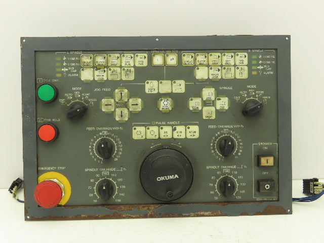 Fanuc Okuma E021-161-100-280 HMI Operator Control Panel Assembly *See Photos