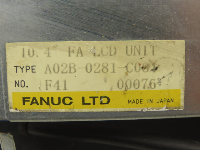 Fanuc A02B-0281-C081 CNC HMI Controller Panel Display Monitor Series 18i-TB