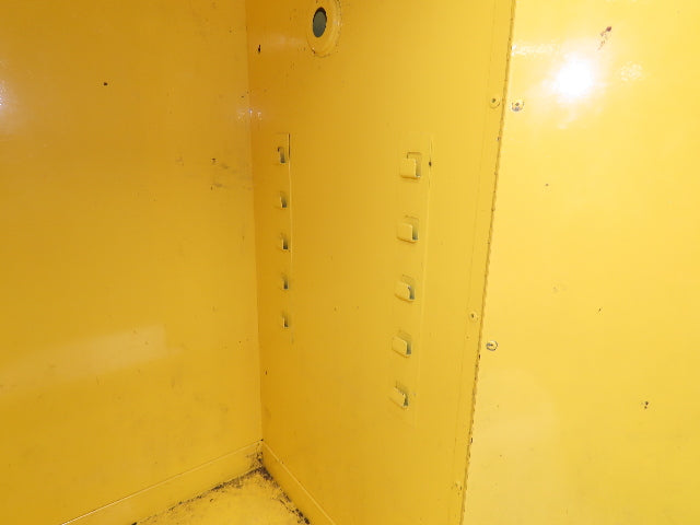 Flammable Safety Cabinet 12 Gal Yellow Manual Close No Shelf