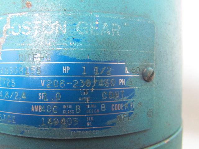 Boston Gear 5K45SG8155 JUTF-G 1-1/2HP 1725RPM 145TCZ Frame