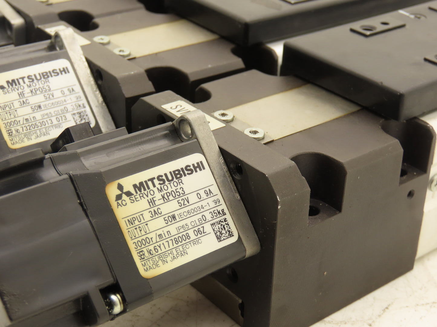 THK VLA-ST-60-06-0050 Linear Actuator W Servo Motor - Bolts Missing - Lot Of 3