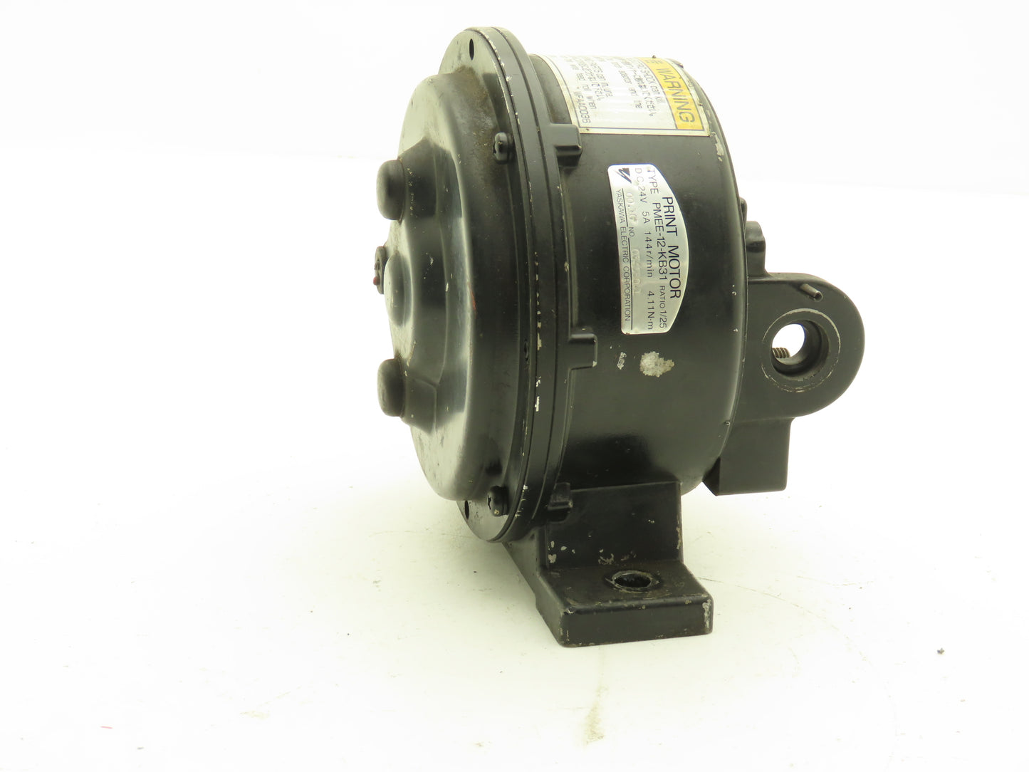 Yaskawa PMEE-12-KB31 Gearbox Wire Feed Unit 24VDC 144RPM 1/25 Ratio