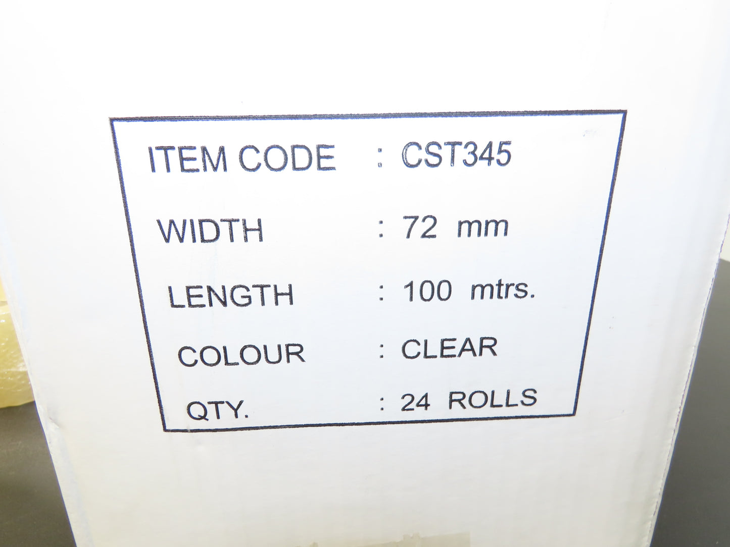 24 Rolls 3" Wide Clear Tape Packaging Carton Sealing Tape 72mm 110 Yard 2 Mil