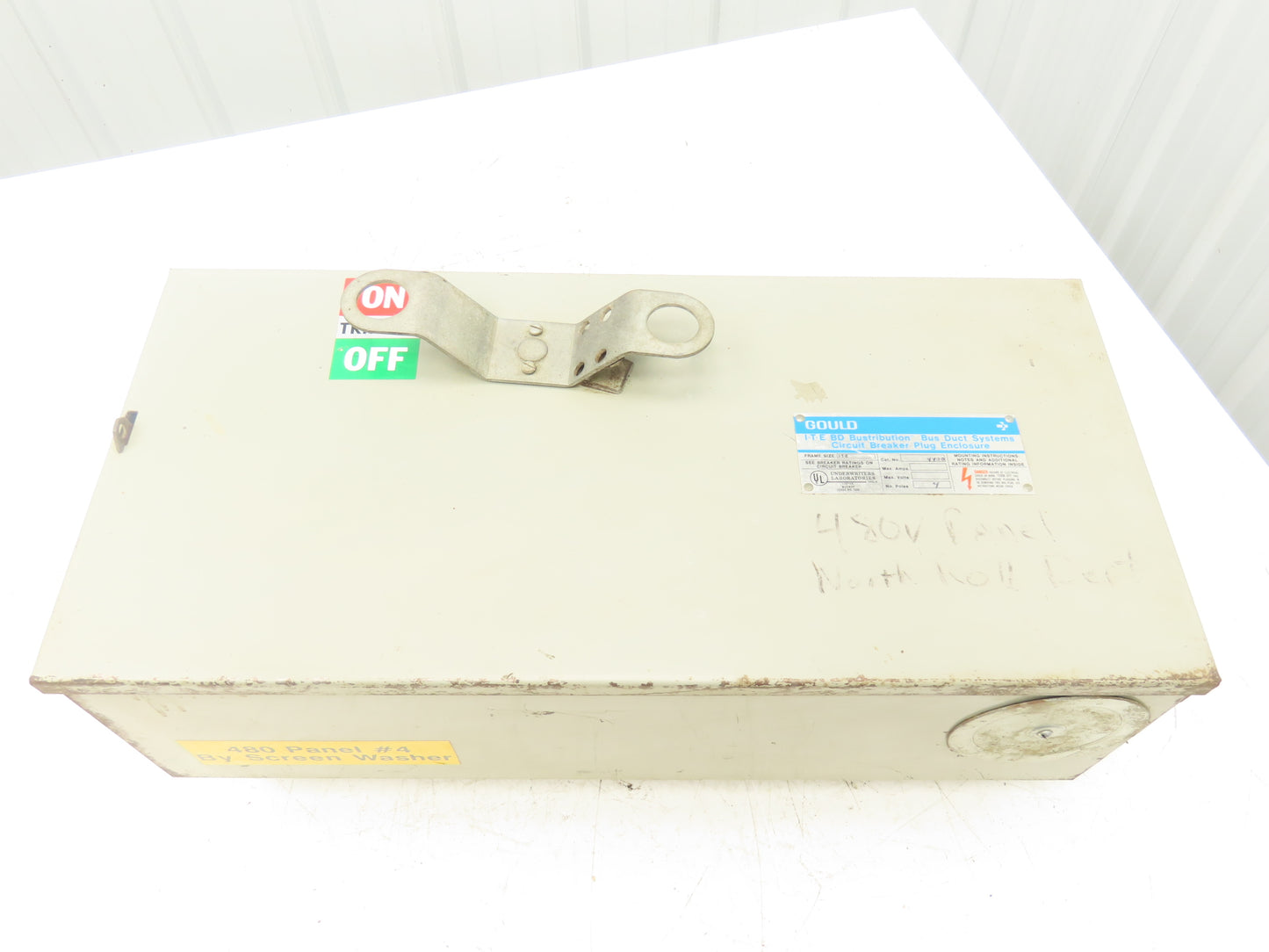 Gould BDJK4400 ITE BD Busway Bus Plug Disconnect 400A Breaker 600V 3P