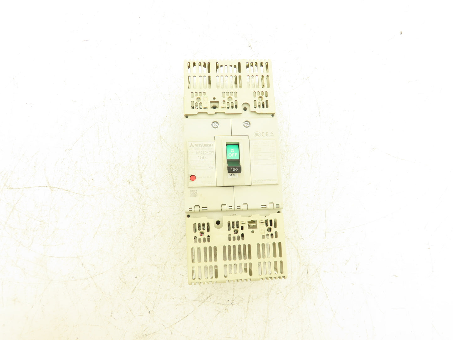 Mitsubishi Electric NF250-CW 150A Molded Case Circuit Breaker 600V 3PH w/ Guards