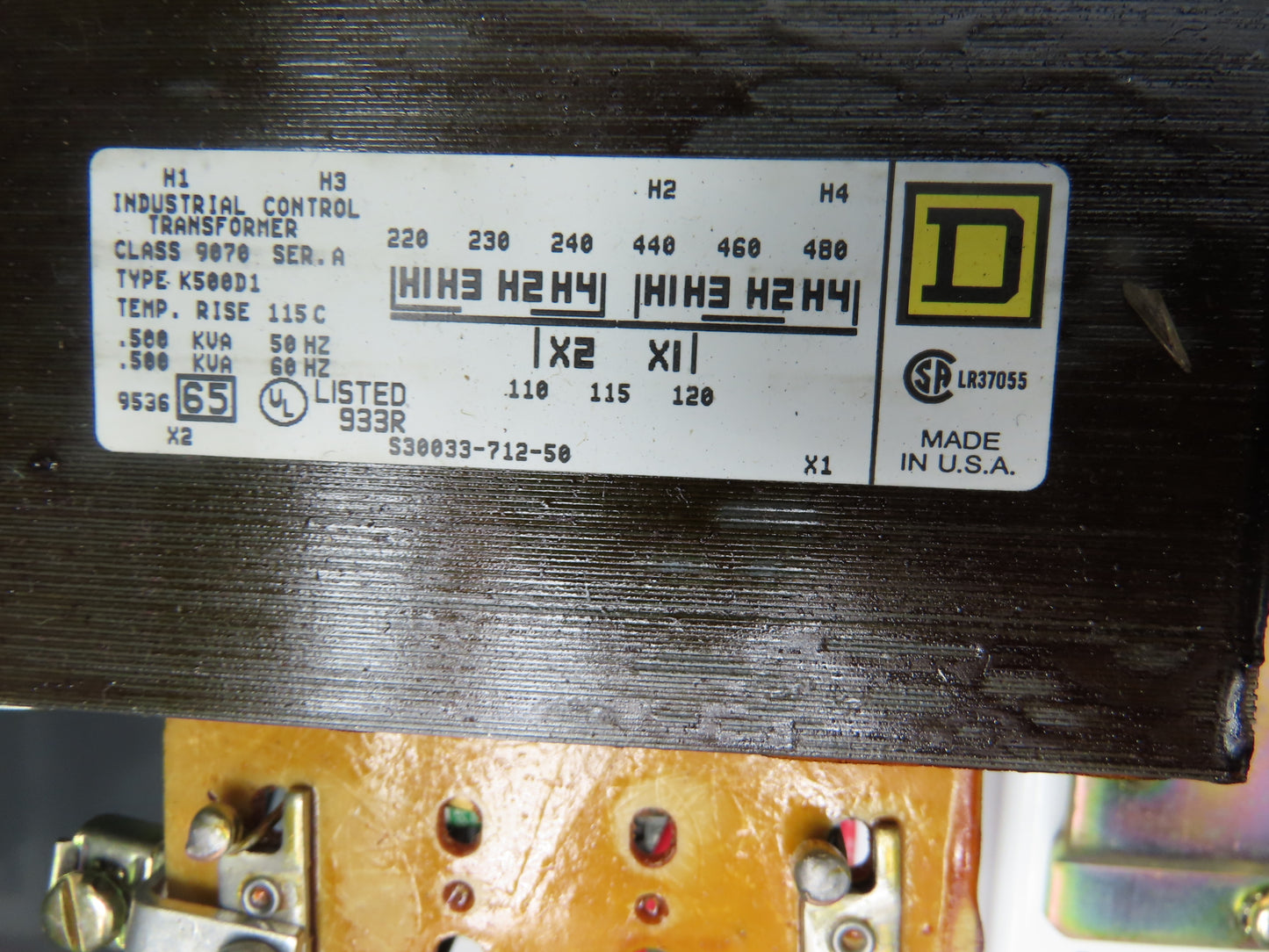 Square D 8536SC03 Combination Motor Starter NEMA Size 1 10HP 460V 3R Enclosure