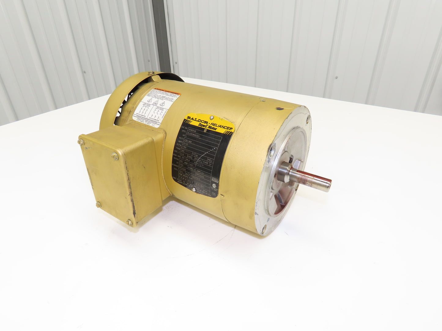 Baldor Reliance VEM3546 Super-E AC Motor 1Hp 1760 RPM 230/460V 3PH 56C TEFC