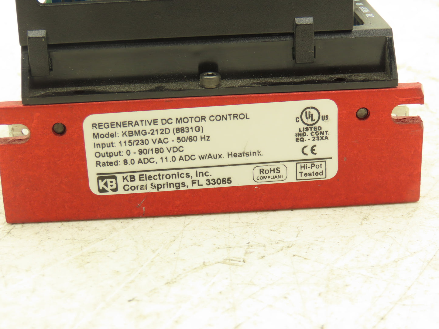 KB Electronics KBMG-212D Regenerative DC Motor Control 115/230VAC to 0-90/180VDC