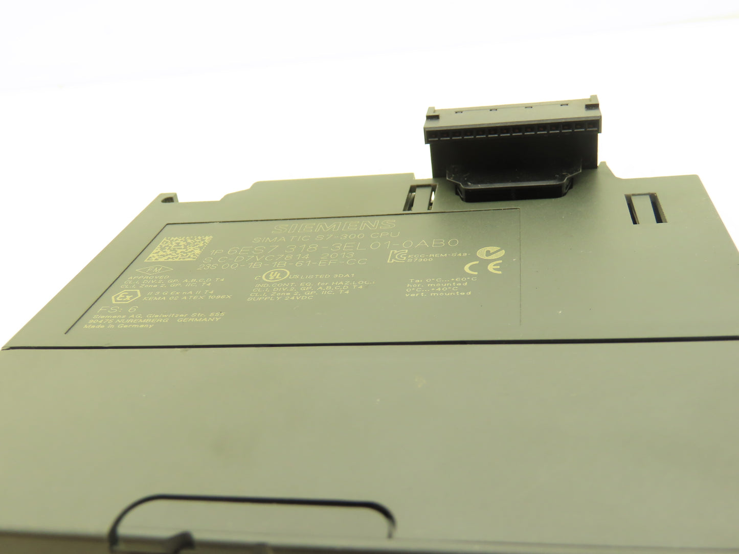 Siemens 6ES7-318-3EL01-0AB0 SIMATIC S7-300 CPU 2 MB Memory DP/Ethernet/PROFINET