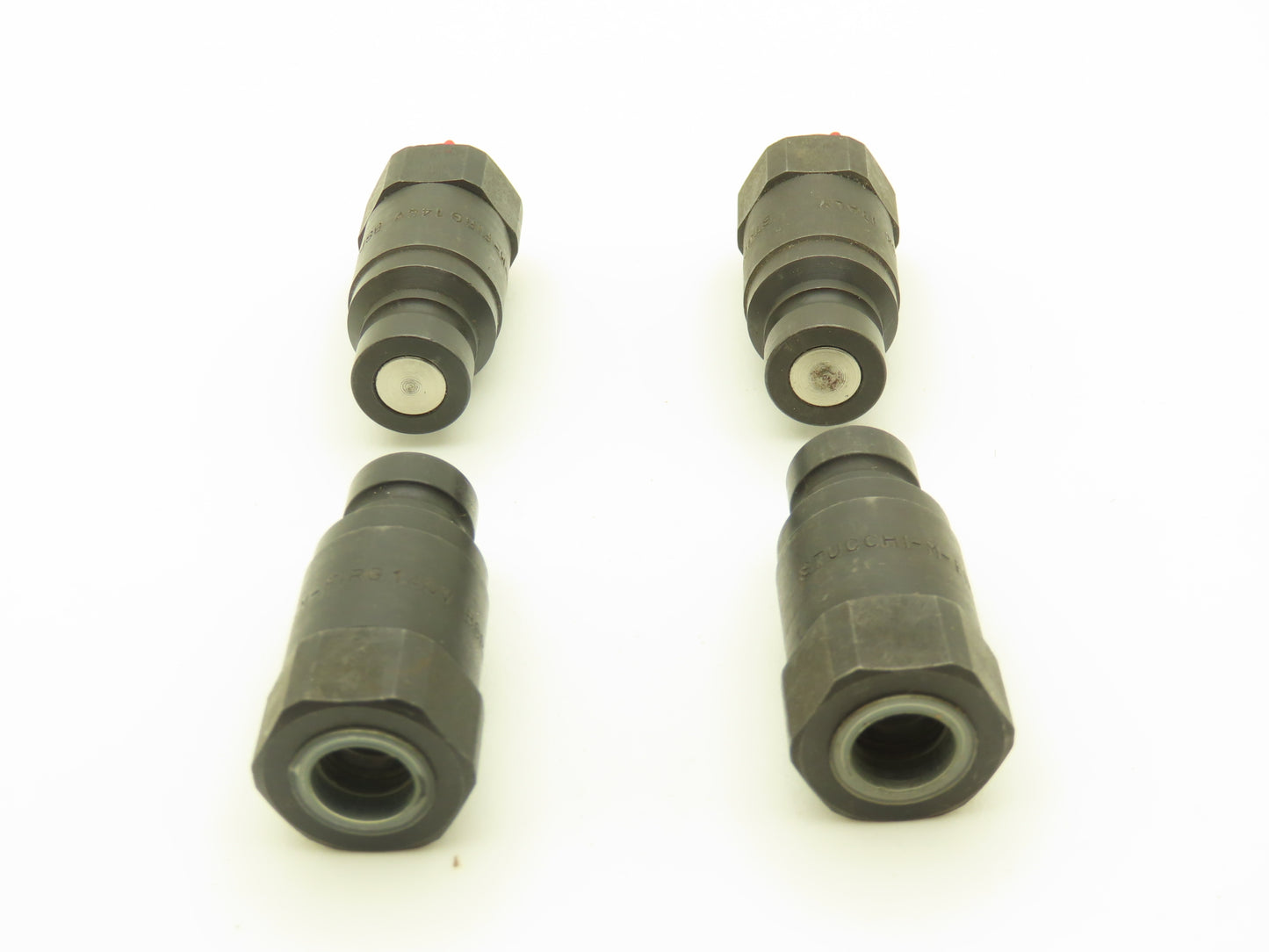 Stucchi M-FIRG 1/4 Flat Face Hydraulic Coupling Male 1/4" Body 1/4" NPT Lot of 4