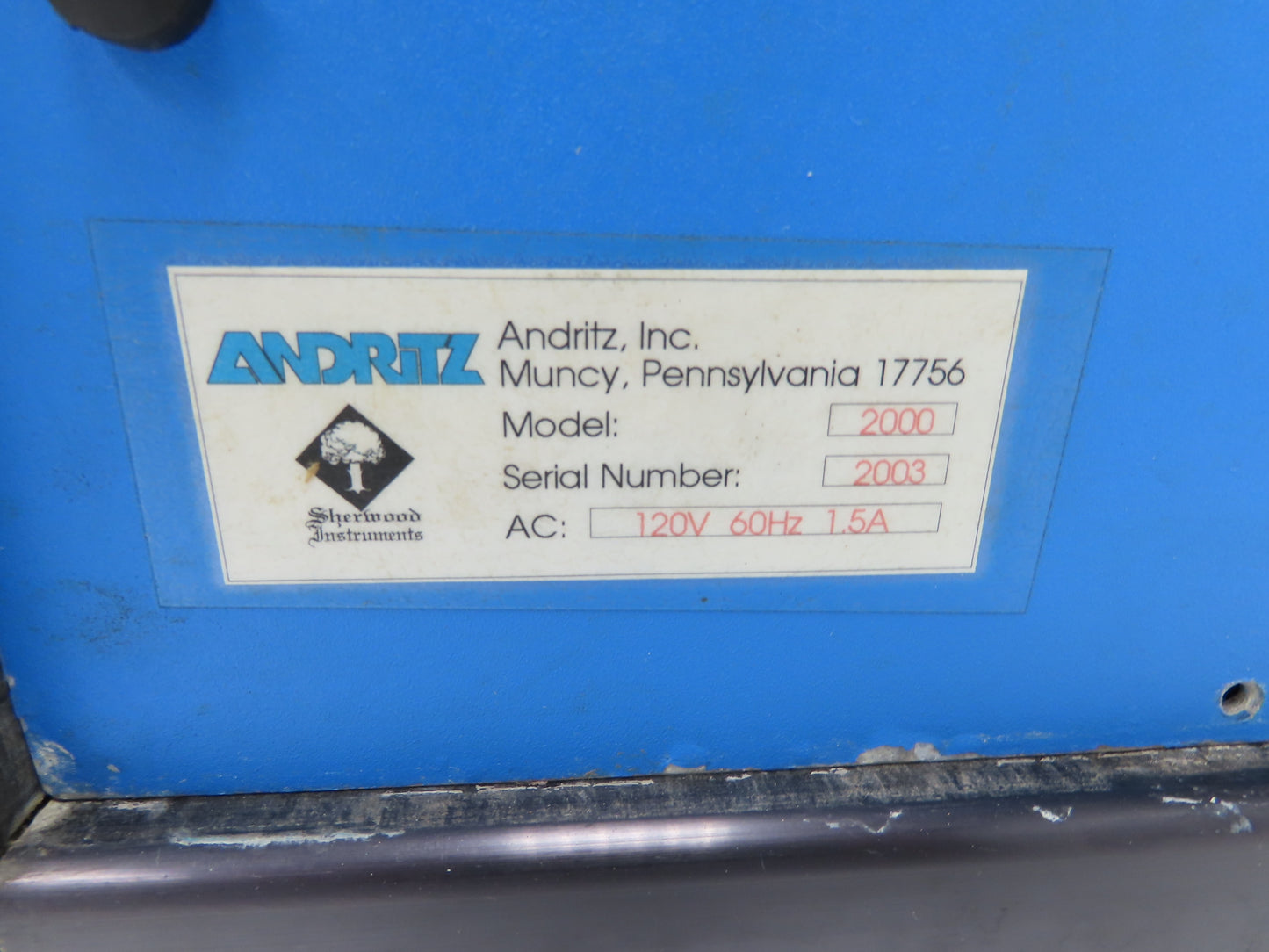 Andritz Inc Fiberscan 2000 HMI Optical Fiber Analysis System Assembly 120VAC