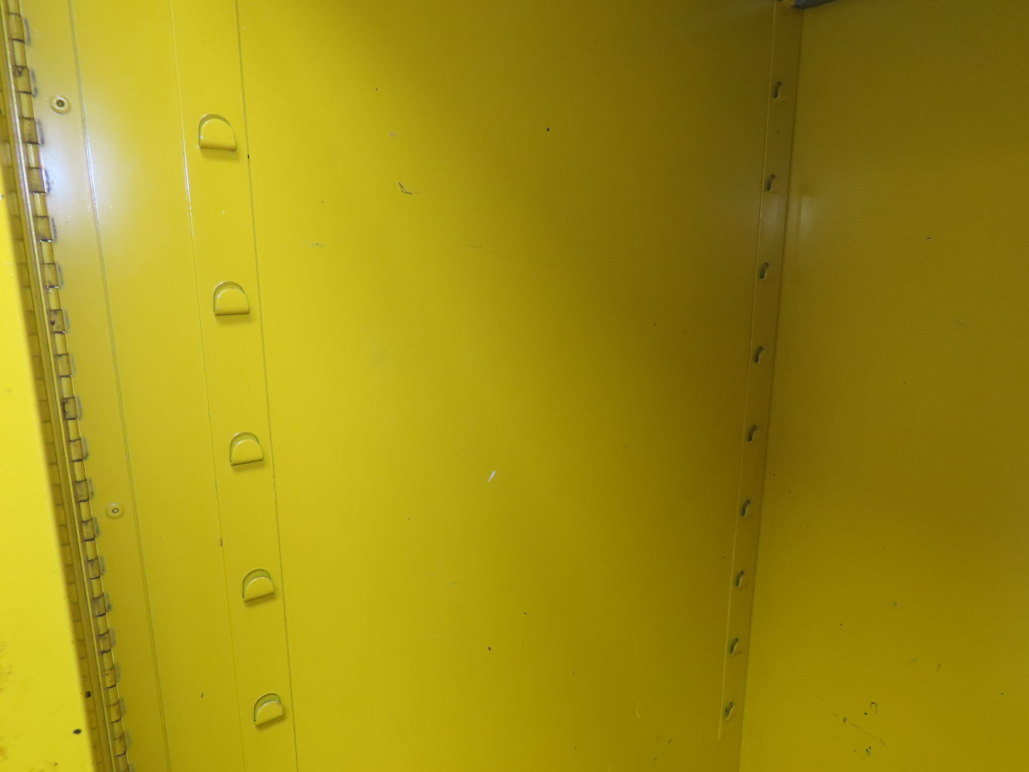 Eagle Flammable Liquid Safety Cabinet Yellow Bi Fold Door 60 Gal Self Closing