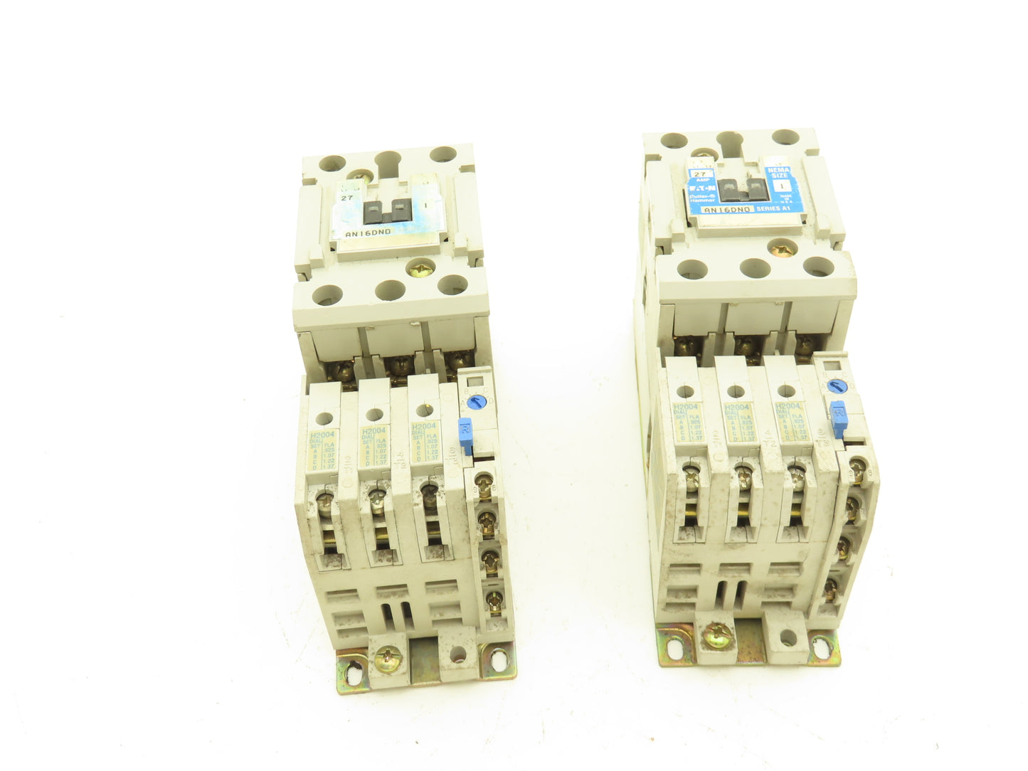 Eaton Cutler Hammer AN16DNO Contactor Motor Starter 27Amp 3P Overload Lot Of 2