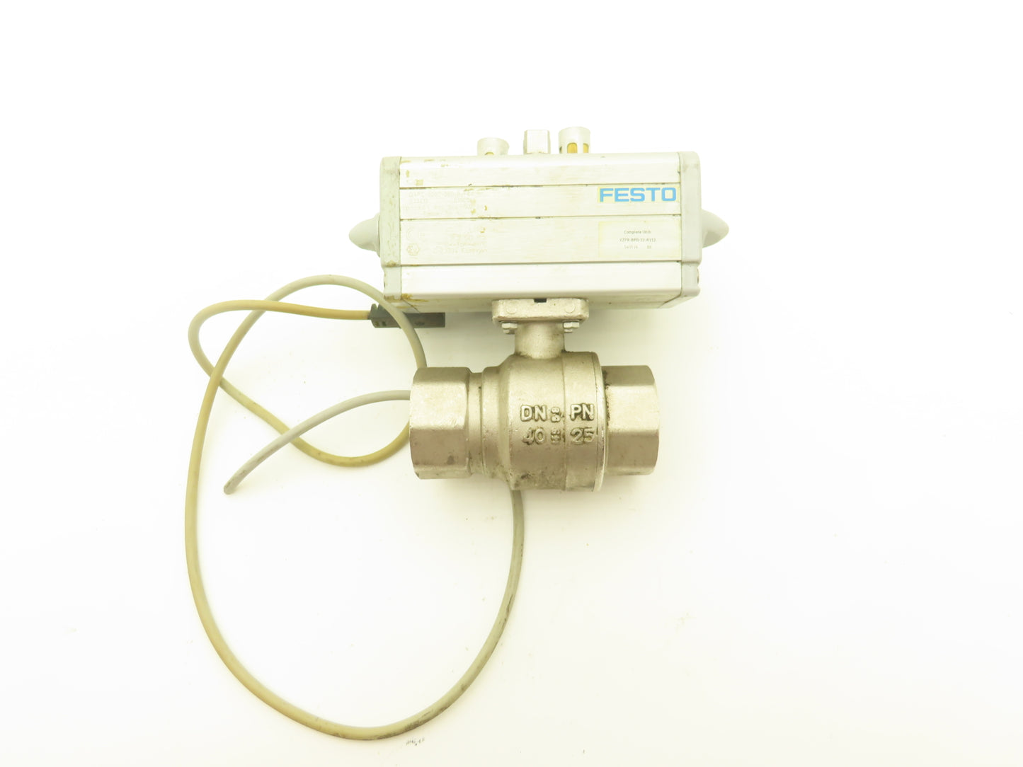 Festo 540516 1/4 Turn Pneumatic Actuator 1-1/2" NPT Stainless Ball Valve