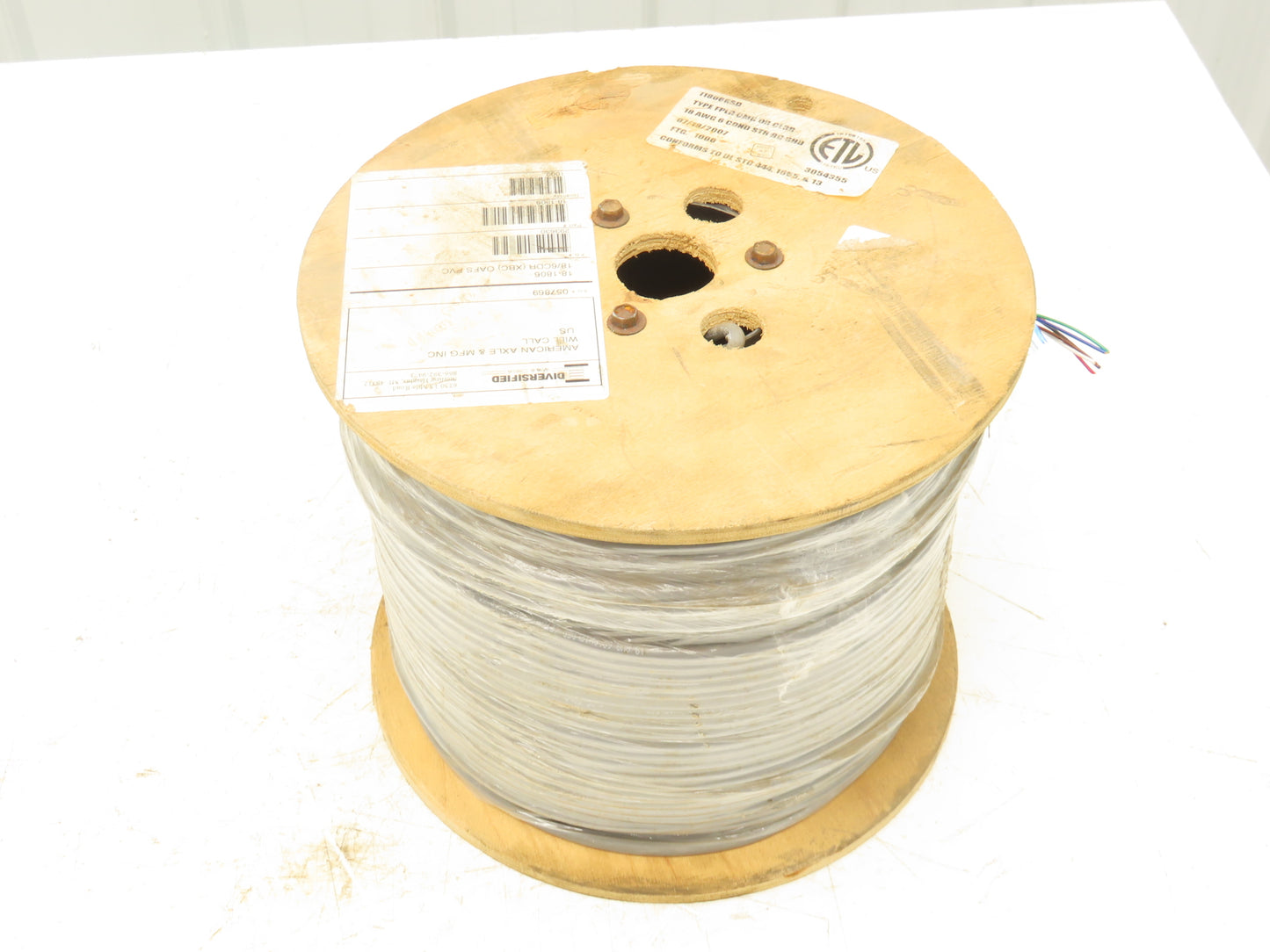 Intertek 11806RSD 18 Gauge 6 Conductor Shielded Stranded 1000' Spool