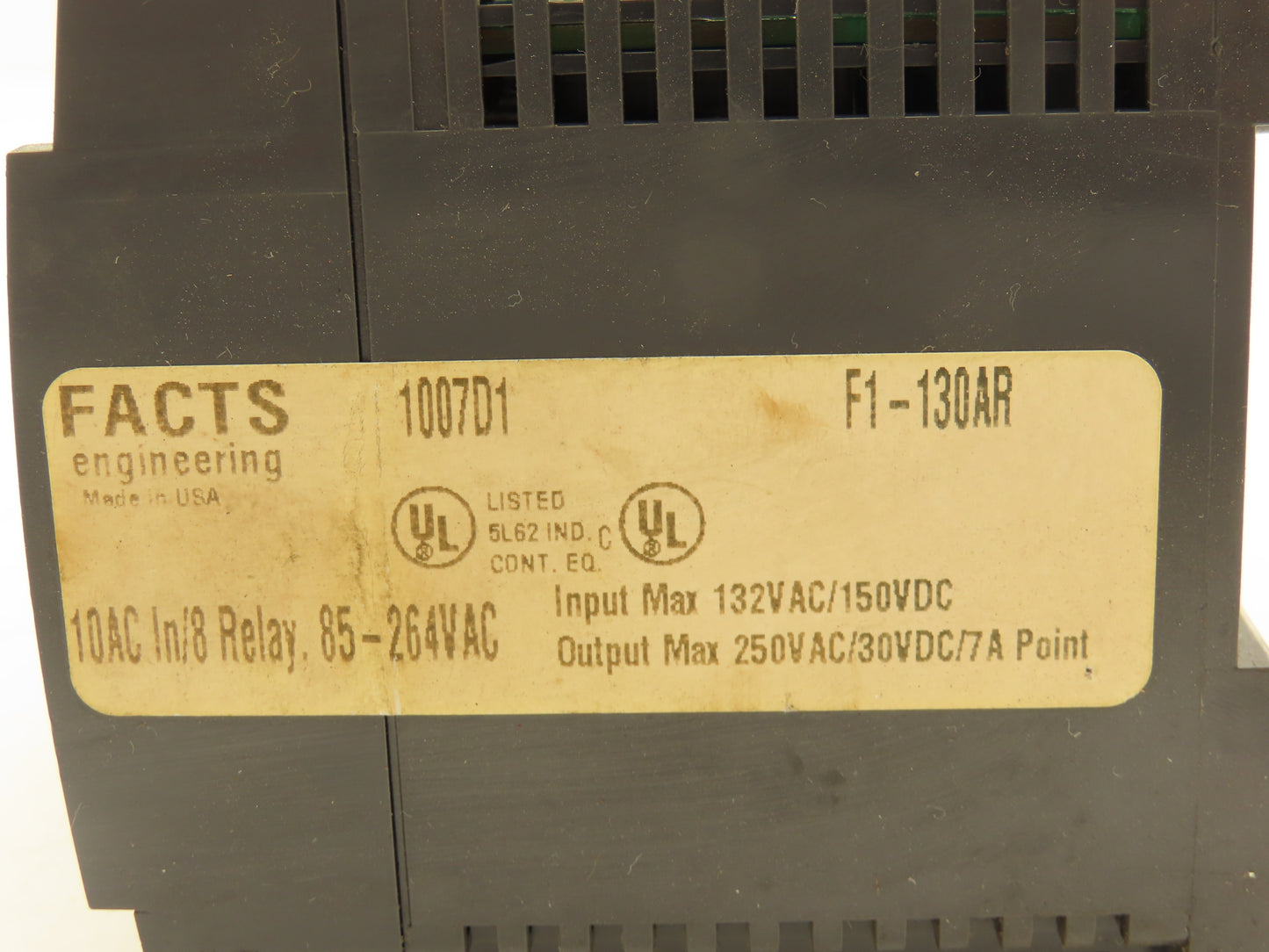Facts Engineering F1-130AR Direct Logic 105 Relay 10 Input 8 Output 85-264VAC