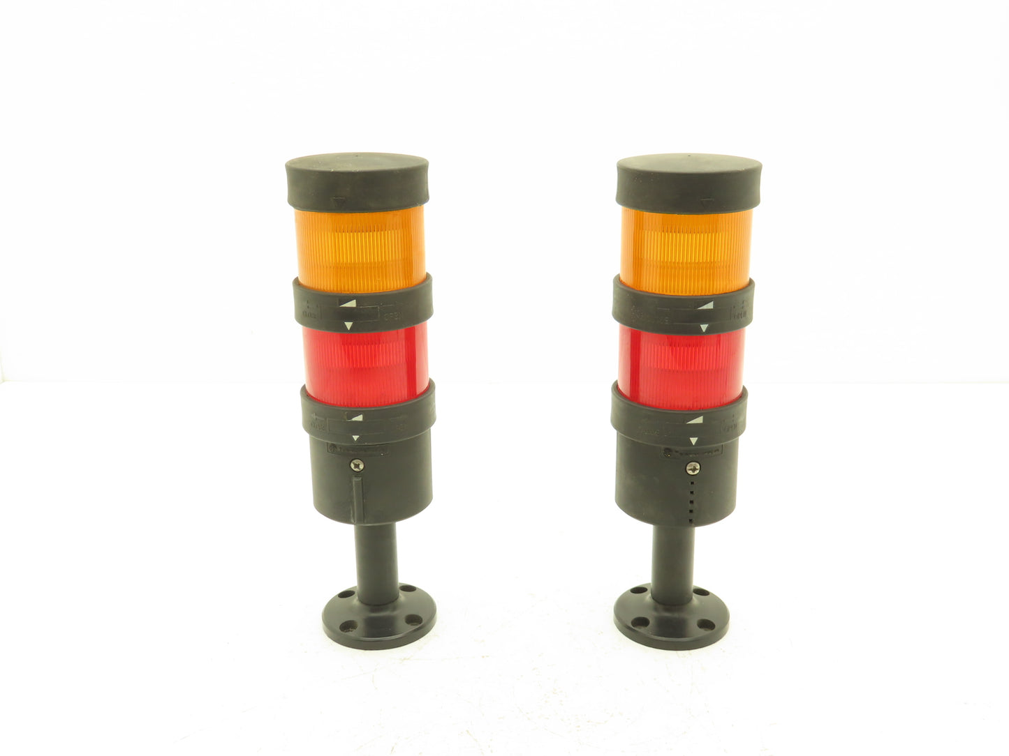 Telemecanique XVB C35  2 Light Indicator Tower Mountable Aluminum Base Lot Of 2