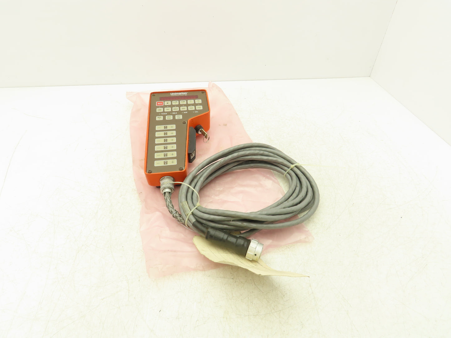 Westinghouse Unimation 3D32488G01 Robot Teach Pendant W/Cable & Deadman Switch