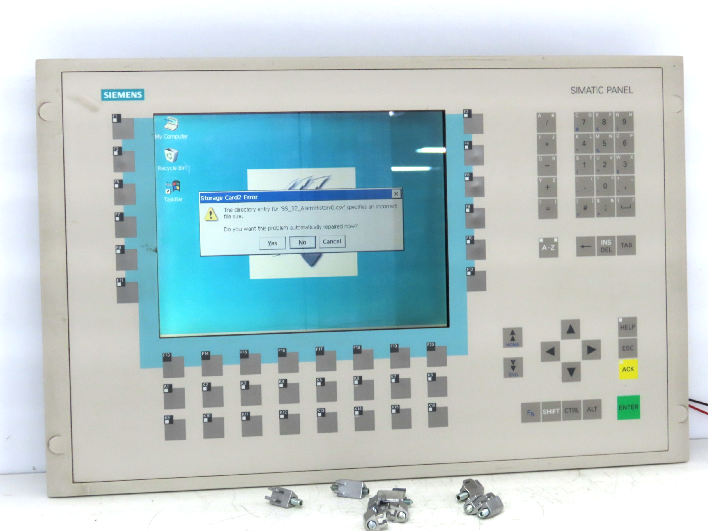 Siemens 6AV6 542-0CC10-0AX0 OP-270 KEY-10 CSTN Operator Display Interf ...