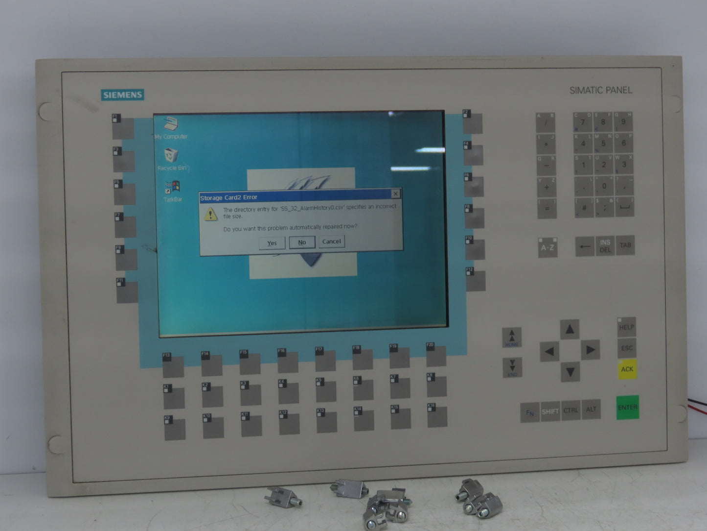 Siemens 6AV6 542-0CC10-0AX0 OP-270 KEY-10 CSTN Operator Display Interface Panel