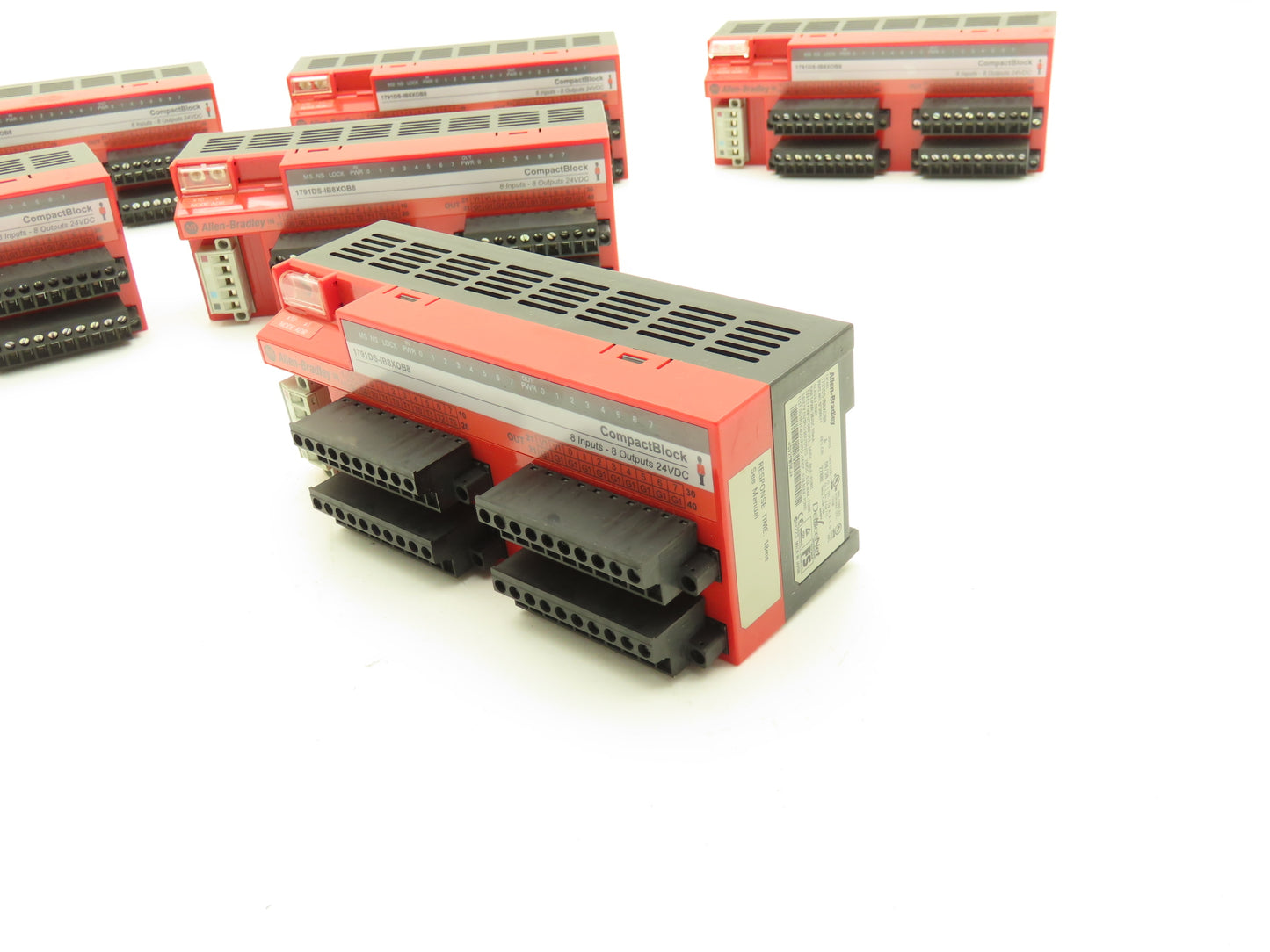 Allen Bradley 1791DS-IB8XOB8 Compact Block Device Net Safety Module I/O Lot of 6