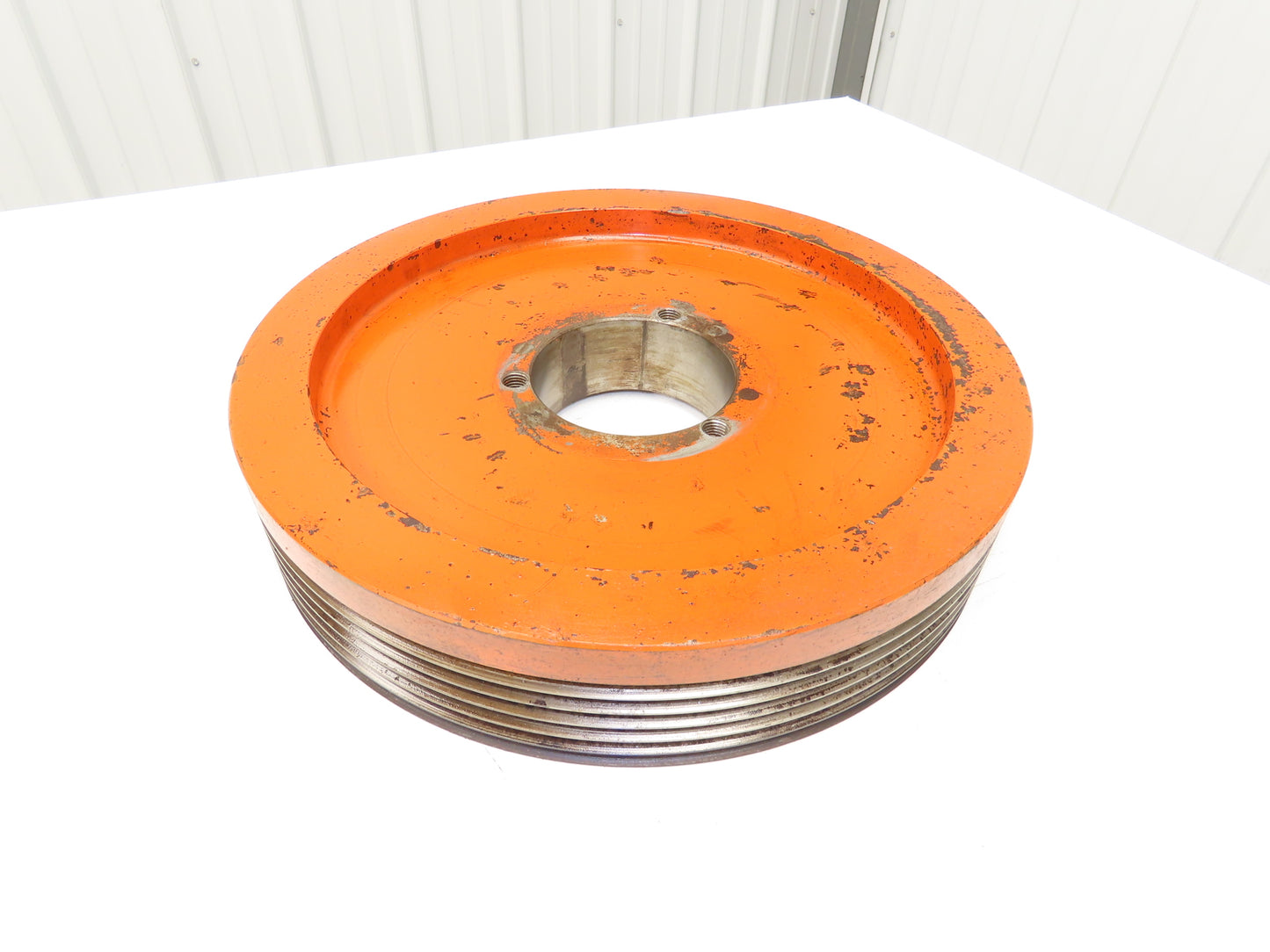 Granulator Pulley Sheave 6-Groove Poly V Belt Cast Iron Tapered Bore 16-5/8"OD