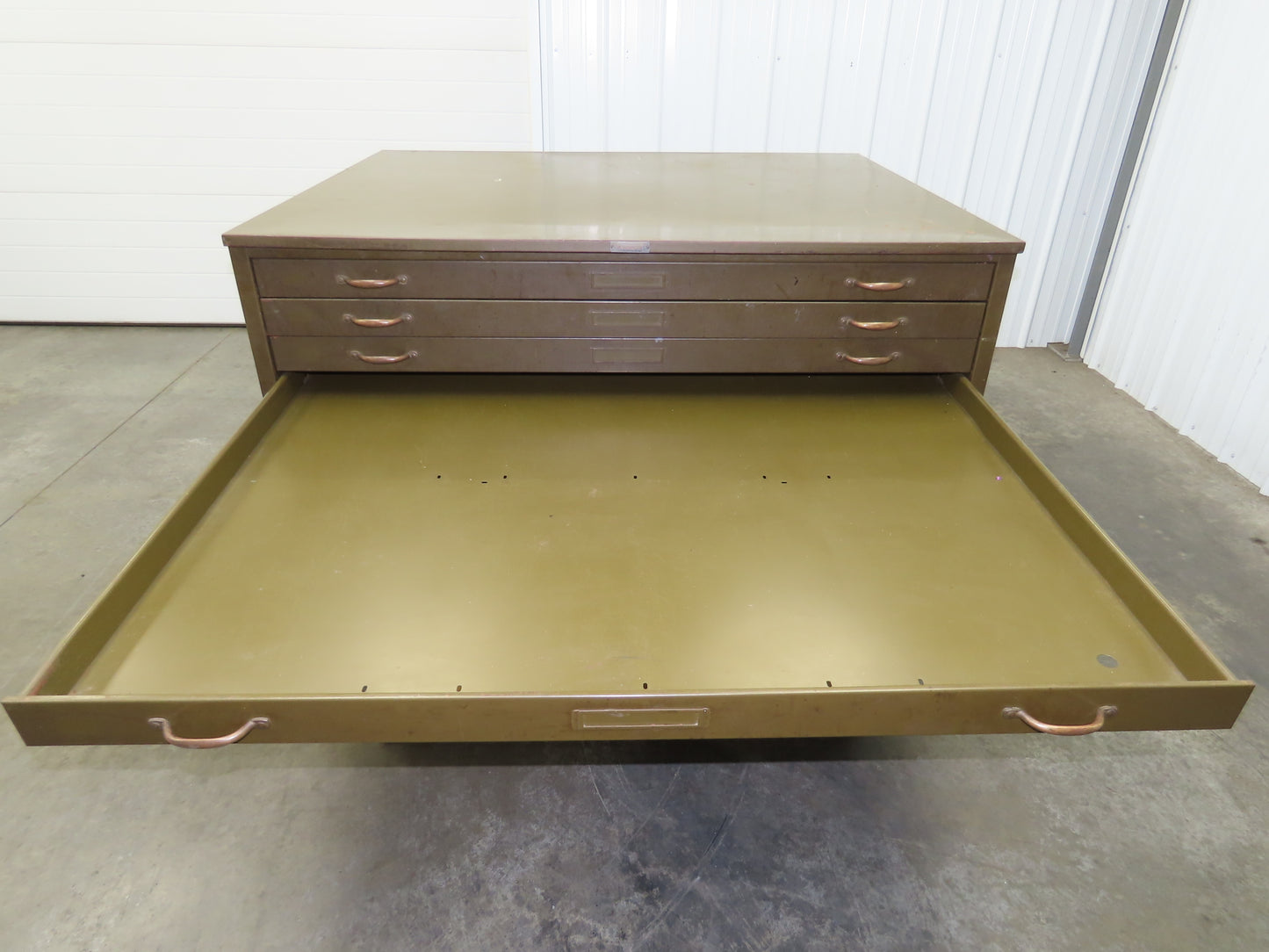 Hamilton Vintage Blueprint File Metal Cabinet 54×42x36" 10 Drawers Map Draft