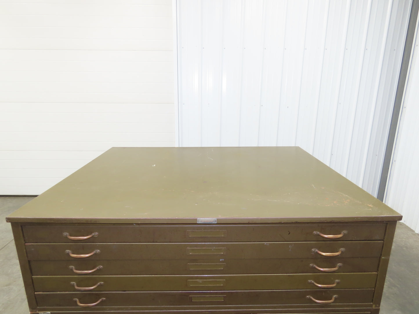 Hamilton Vintage Blueprint File Metal Cabinet 54×42x36" 10 Drawers Map Draft