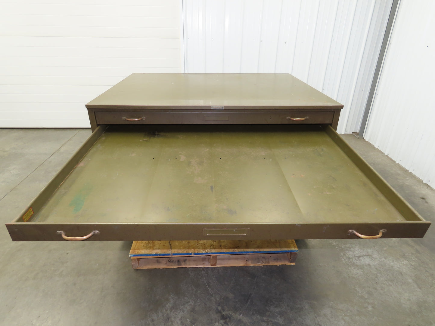 Hamilton Vintage Blueprint File Metal Cabinet 54×42x36" 10 Drawers Map Draft