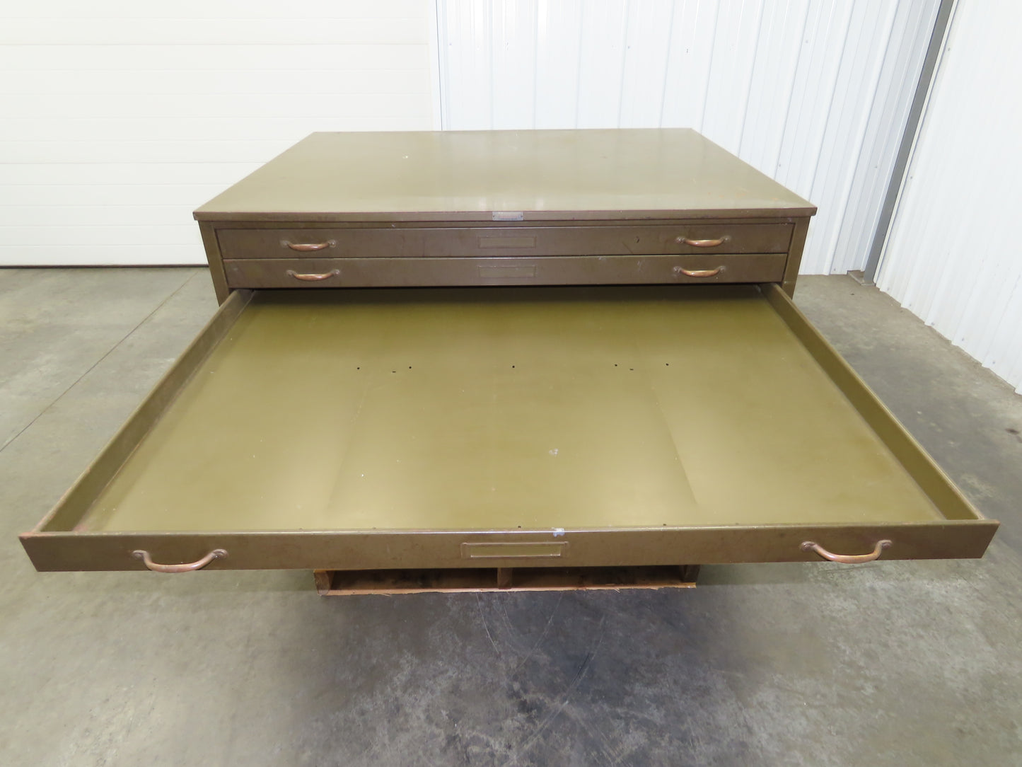 Hamilton Vintage Blueprint File Metal Cabinet 54×42x36" 10 Drawers Map Draft