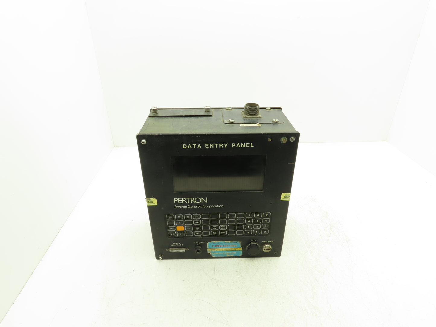 Pertron Controls Data Entry Control Panel with Fujitsu Screen FPC4012NRUL-01