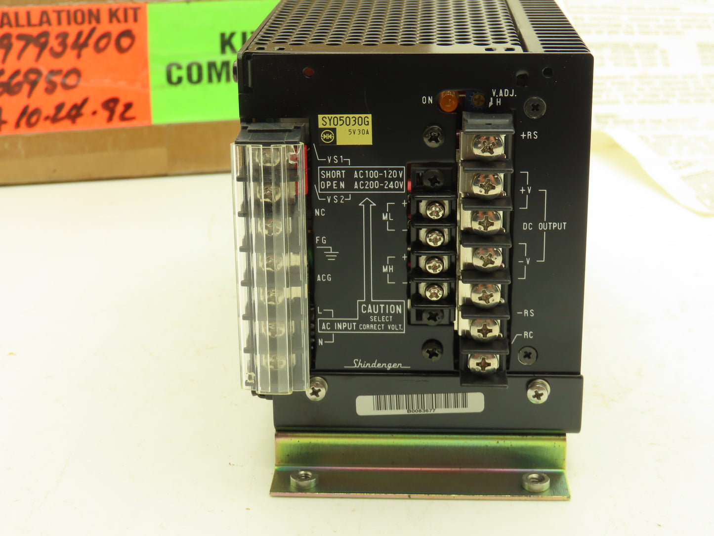 Shindengen Electric SY05030G DC Power Supply 100-240 VAC Input 5 VDC 30A Output
