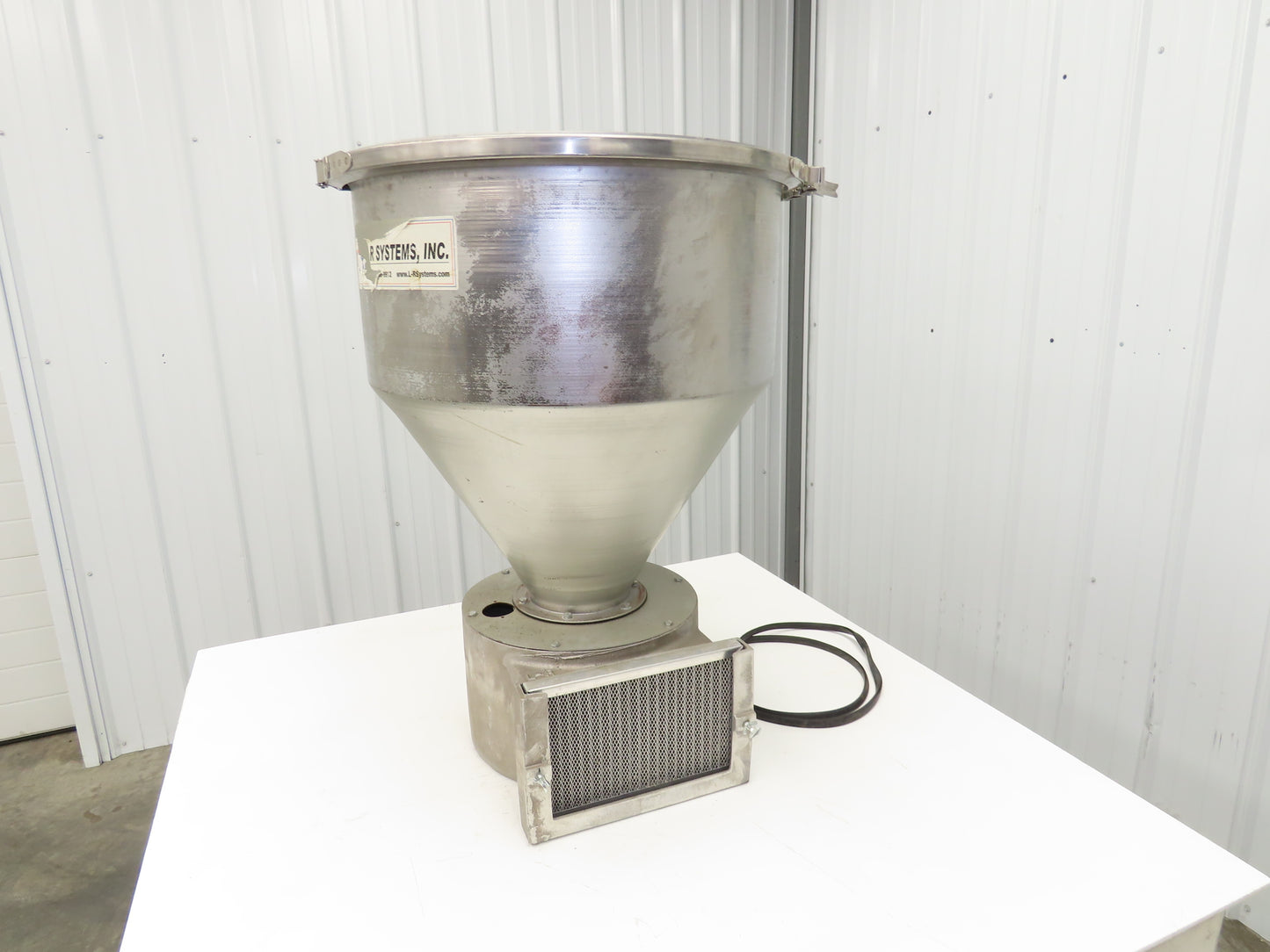 Vacuum Receiver Loader 22" Hopper 26 Gallon Injection Molding Plastic