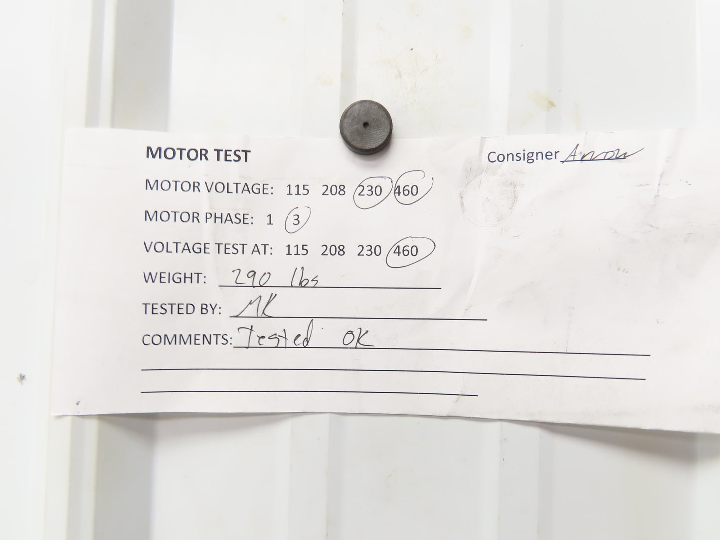 Baldor M2402T AC Motor 10Hp 870 RPM 230/460V 3PH 284T